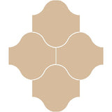 Mission San Felipe Melon 10"x10" Encaustic Cement Tile Rug