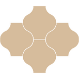 Mission San Felipe Melon 8"x8" Encaustic Cement Tile Rug
