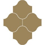 Mission San Felipe Mocha 10"x10" Encaustic Cement Tile Rug