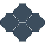 Mission San Felipe Navy 8"x8" Encaustic Cement Tile Rug