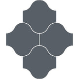 Mission San Felipe Steel 10"x10" Encaustic Cement Tile Rug