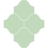 Mission San Felipe Vert Clair 10"x10" Encaustic Cement Tile Rug