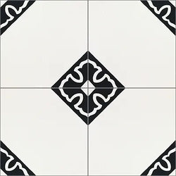 Mission Spanish Colonial Classic 8"x8" Encaustic Cement Tile Quarter Design