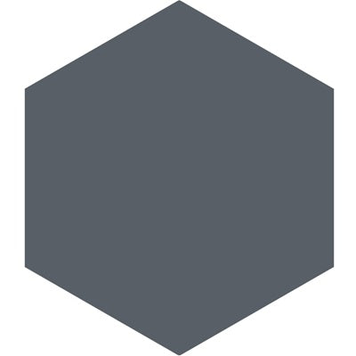 Mission Steel 8" Hexagon Encaustic Cement Tile