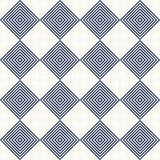 Mission Striped Diagonal Blue 8"x8" Encaustic Cement Tile Rug