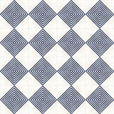 Mission Striped Diagonal Blue 8"x8" Encaustic Cement Tile Rug