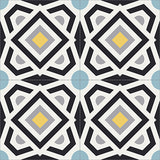 Mission Tango Sun 8"x8" Encaustic Cement Tile Quarter Design
