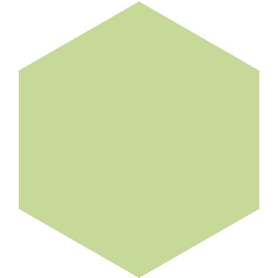 Mission Verde Caribe 8" Hexagon Encaustic Cement Tile