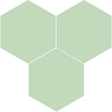 Mission Vert Clair 8" Hexagon Encaustic Cement Tile