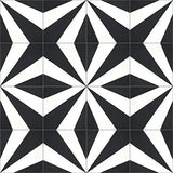 Mission Vienna Black 8"x8" Encaustic Cement Tile Rug Layout