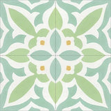 Mission Zebra Tropical 8"x8" Encaustic Cement Tile Quarter Design