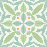Mission Zebra Tropical 8"x8" Encaustic Cement Tile Quarter Design