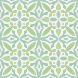 Mission Zebra Tropical 8"x8" Encaustic Cement Tile Rug Layout