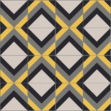 Mission ZigZag 1 A Colorway 8"x8" Cement Tile Rug Layout 2