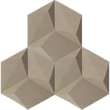 Acclivity 3D Pinwheel Sand 8" Hexagon Relief Cement Tile - Avente Tile