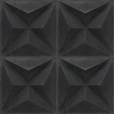 Acclivity 3D Star Black 10"x10" Relief Cement Tile - Avente Tile