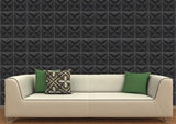 Acclivity 3D Star Black 10"x10" Relief Cement Tile - Avente Tile