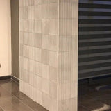 Acclivity 3D Tracks Gris 10"x10" Relief Cement Tile - Avente Tile
