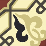 Mission Alcala A 8"x8" Encaustic Cement Tile - Avente Tile