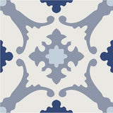 Mission Alegre Azul 4"x4" Encaustic Cement Tile - Avente Tile