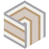 Mission Alexa 02 8" Hexagon Encaustic Cement Tile - Avente Tile