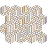 Mission Alexa 02 8" Hexagon Encaustic Cement Tile - Avente Tile