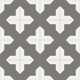 Mission Alhambra Charcoal 8"x8" Encaustic Cement Tile - Avente Tile