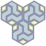Mission Amy 01 8" Hexagon Encaustic Cement Tile - Avente Tile