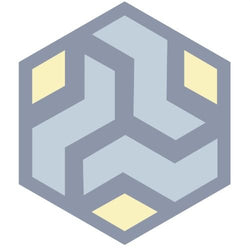 Mission Amy 01 8" Hexagon Encaustic Cement Tile - Avente Tile