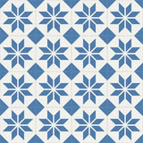 Mission Antique Star Blue 8"x8" Encaustic Cement Tile - Avente Tile