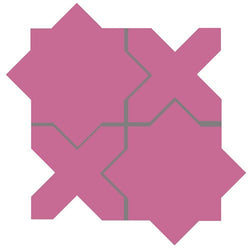 Mission Arabesque Aragon Rosa Mexico Cement Tile - Avente Tile