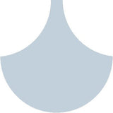 Mission Arabesque Blue Clair 8" Fish Scale Encaustic Cement Tile - Avente Tile