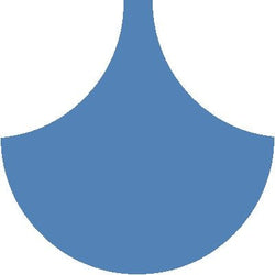 Mission Arabesque Blue Fonce 8" Fish Scale Encaustic Cement Tile - Avente Tile