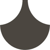 Mission Arabesque Chocolate 8" Fish Scale Encaustic Cement Tile - Avente Tile