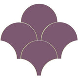 Mission Arabesque Grape 8" Fish Scale Encaustic Cement Tile - Avente Tile