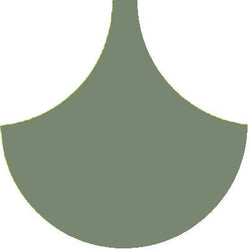 Mission Arabesque Green 8" Fish Scale Encaustic Cement Tile - Avente Tile