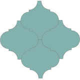 Mission Arabesque Malaga Aqua 8"x8" Cement Tile - Avente Tile