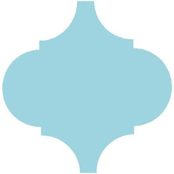 Mission Arabesque Malaga Azul Caribe 10"x10" Cement Tile - Avente Tile