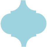 Mission Arabesque Malaga Azul Caribe 8"x8" Cement Tile - Avente Tile