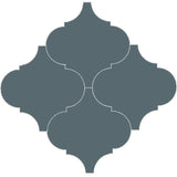Mission Arabesque Malaga Blue 8"x8" Cement Tile - Avente Tile