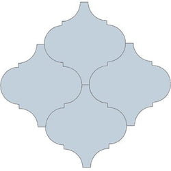Mission Arabesque Malaga Blue Clair 8"x8" Cement Tile - Avente Tile