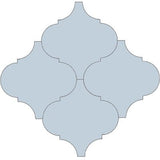 Mission Arabesque Malaga Blue Clair 8"x8" Cement Tile - Avente Tile