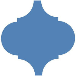 Mission Arabesque Malaga Blue Fonce 10"x10" Cement Tile - Avente Tile
