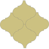 Mission Arabesque Malaga Brun Camois 8"x8" Cement Tile - Avente Tile