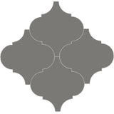 Mission Arabesque Malaga Charcoal 8"x8" Cement Tile - Avente Tile