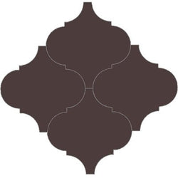 Mission Arabesque Malaga Chocolate Asia 8"x8" Cement Tile - Avente Tile
