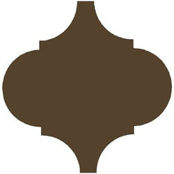 Mission Arabesque Malaga Dark Brown 10"x10" Cement Tile - Avente Tile