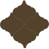 Mission Arabesque Malaga Dark Brown 8"x8" Cement Tile - Avente Tile