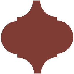 Mission Arabesque Malaga D'Hanis Red 10"x10" Cement Tile - Avente Tile