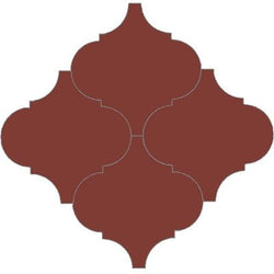 Mission Arabesque Malaga D'Hanis Red 8"x8" Cement Tile - Avente Tile